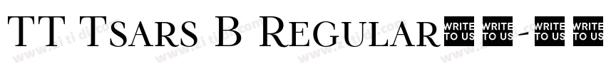 TT Tsars B Regular字体字体转换 TT Tsars B Regular字体字体转换